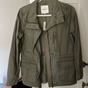 Madewell army green jacket